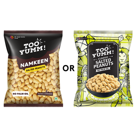 Too Yumm! Salted Peanuts | No Palm Oil | Protein Goodness Combo 