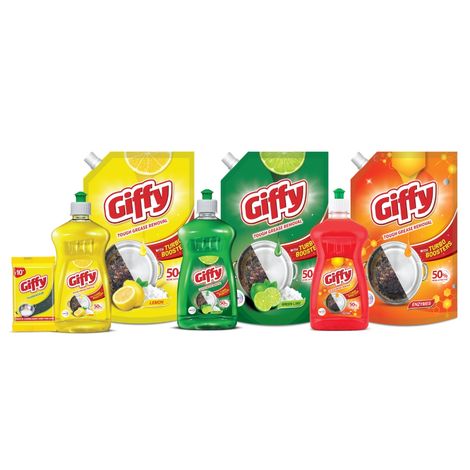 Giffy Active Salt and Lemon Liquid Dish Wash Gel