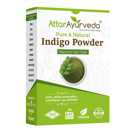 Attar Ayurveda Indigo Powder For Black Hair