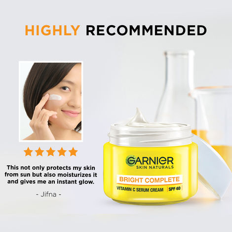 Garnier Bright Complete Vitamin C Serum Cream - With SPF 40
