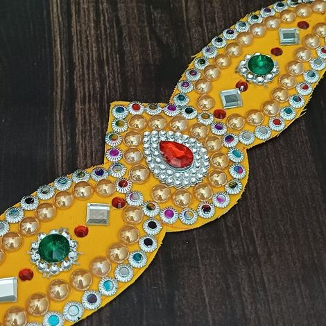 Gullak Kids Belt With Moti Work | 21 x 5 cm