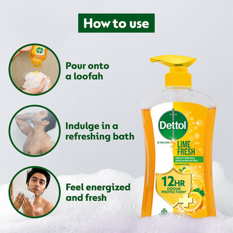 Dettol Body Wash and shower Gel | Lime Fresh Pump