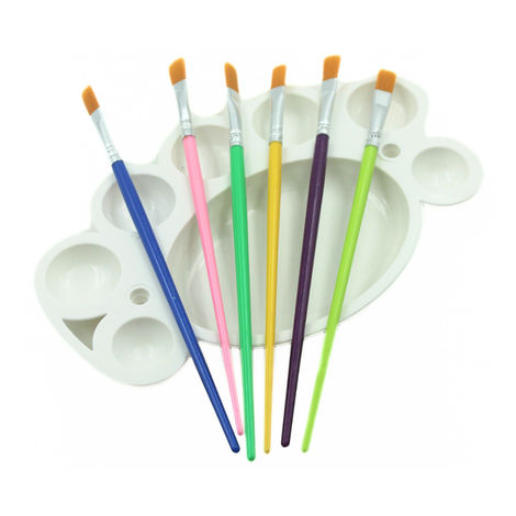 Colour & Paint Kit ( Color, Mixing Palette & Brushes)