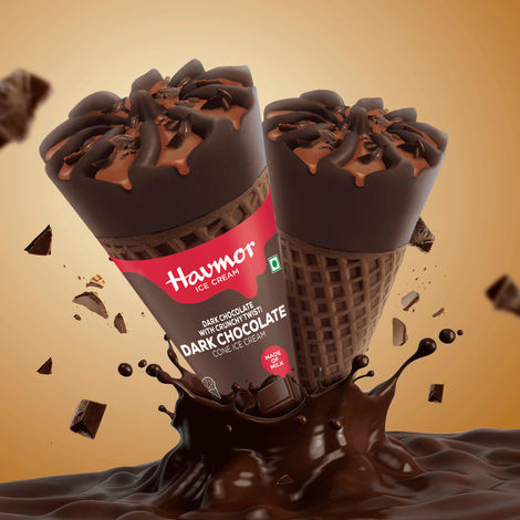 Havmor Dark Chocolate Ice Cream Cone