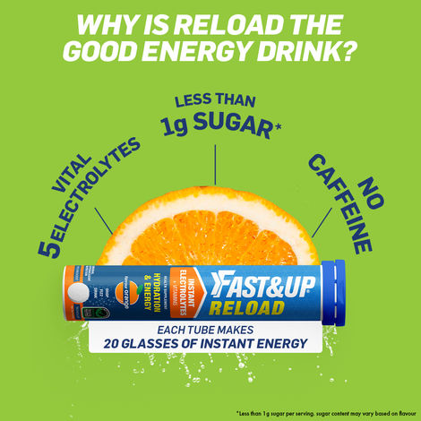 Fast&Up Reload Energy Drink Low Sugar Electrolyte - Mojito Flavour