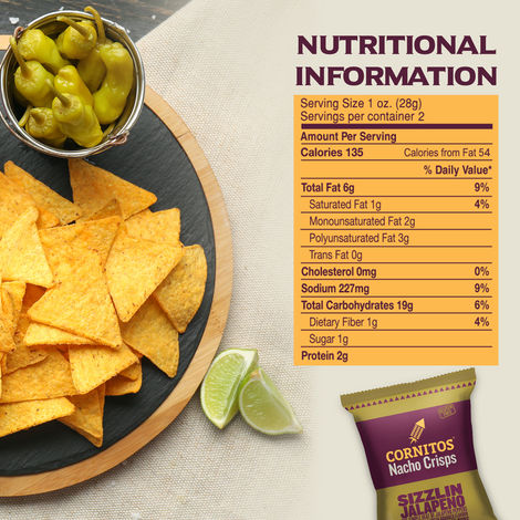 Cornitos Nacho Chips - Sizzlin Jalapeno