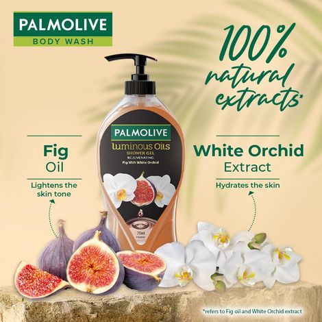 Palmolive Fig With White Orchid Luminous Oils Shower Gel