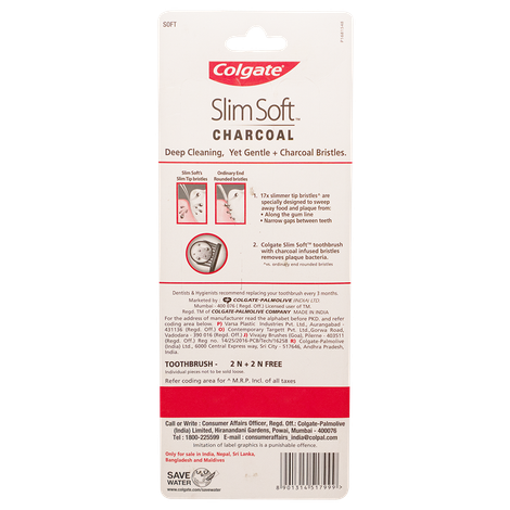 Colgate Slim Soft Charcoal Toothbrush