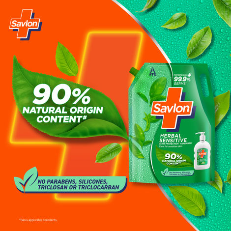Savlon Herbal Sensitive Germ Protection Handwash | Ph balanced formula
