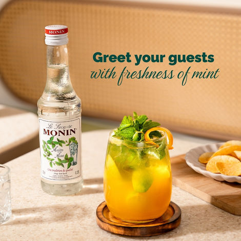Monin Mojito Mint Syrup for Cocktails | Mocktails Mixers