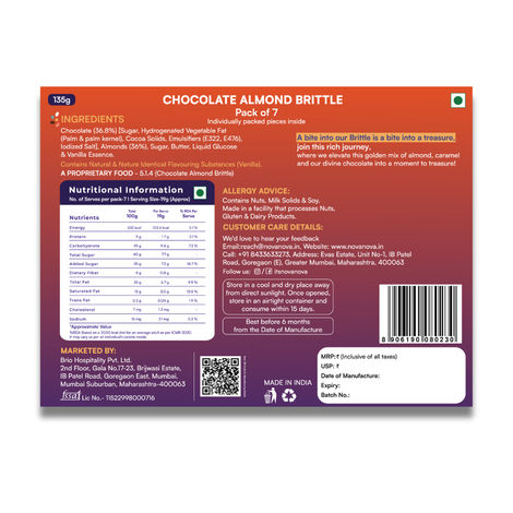 Nova Nova Chocolate Almond Brittle Gift Box