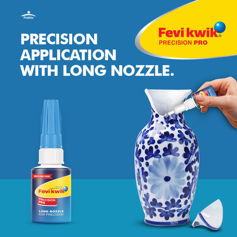 Fevikwik Precision Pro 8 G |Multi-Use Pack With Precision Nozzle