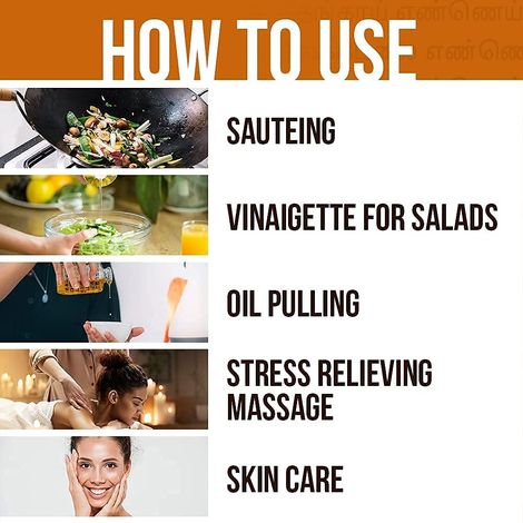 Puvi Gingelly (Sesame-Til) Cold Pressed Oil | Sesame Oil - Virgin - Chekku | Ghani