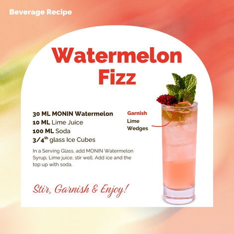 MONIN Watermelon Syrup () & Sepoy & Co. Classic Lemonade () Combo 