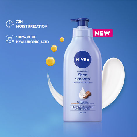 NIVEA Shea Smooth Body Lotion |48 H Moisturization|With Deep Moisture Serum | For Dry Skin