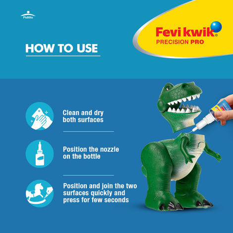 Fevikwik Precision Pro 8 G |Multi-Use Pack With Precision Nozzle