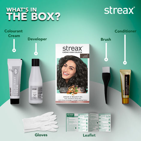 Streax Cream Hair Colour Dark Brown