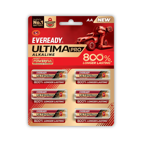 Eveready Ultima Pro Alkaline AA Battery|Pack of 6