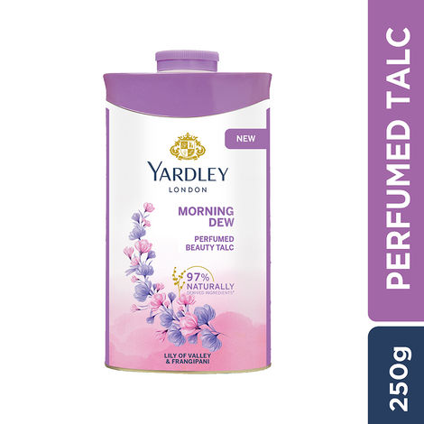 Yardley London Morning Dew Perfumed Talcum Powder For Women - Naturally Derived