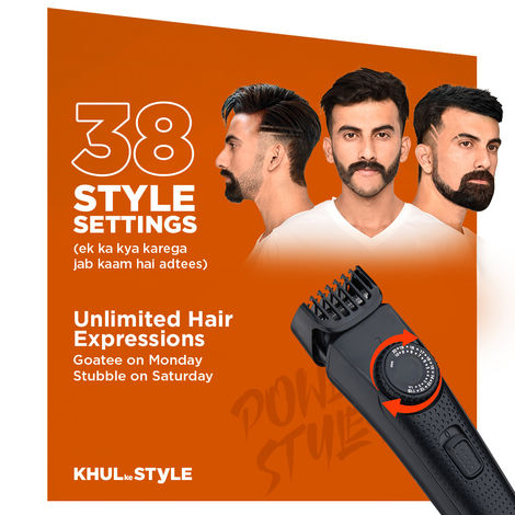 Bombay Shaving Company Power Styler OG Beard Trimmer For Men | 2X Fast Charging | USB Type C