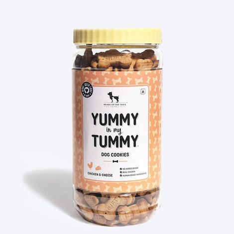 HUFT Yummy In My Tummy Dog Biscuit Chicken & Cheese Flavour Box