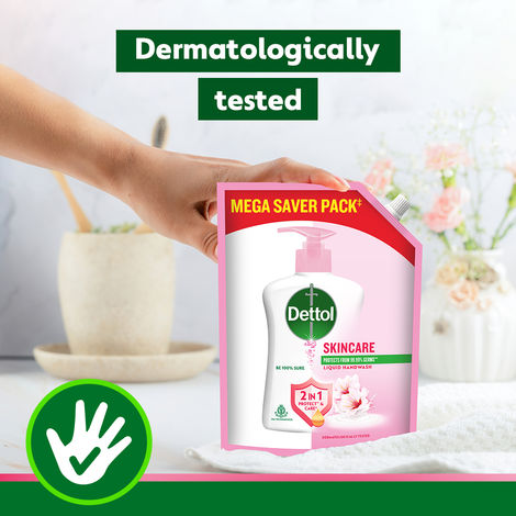 Dettol Skincare Handwash Refill |  Moisturizing Handwash | pH Balance | Gentle on Skin