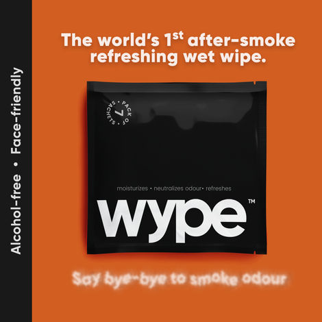 Wype - After - Smoke Odour Neutralizing and Refreshing Wet Tissue
