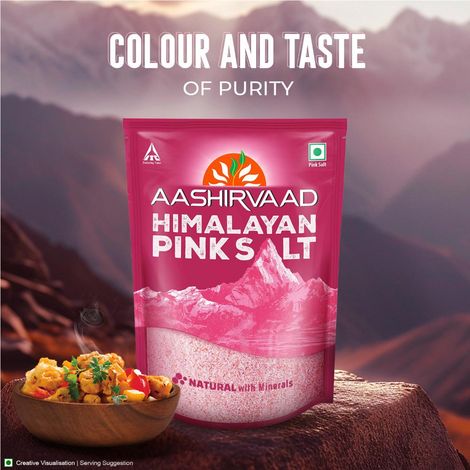 Aashirvaad Himalayan Pink Salt (Sendha Namak/Rock Salt)