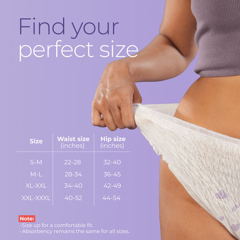 Nua 360 Degree Comfort Disposable Period Panties XL-XXL | Ultra-Absorbent