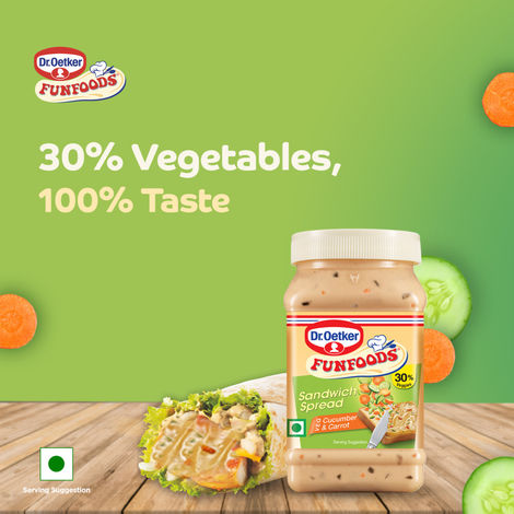 Dr. Oetker FunFoods Veg Cucumber & Carrot Sandwich Spread