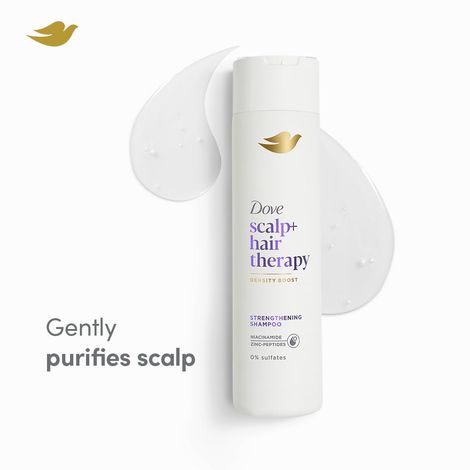 Dove Scalp+Hair Sulphatefree Density Boost Shampoo With Niacinamide & Zinc Peptides For Strength