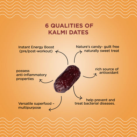 Nutty Gritties Premium Kalmi Dates - High Fibre