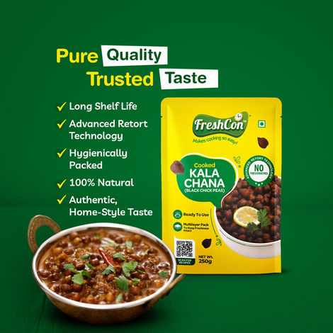Freshcon Cooked Black Chickpeas