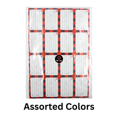 School Notebook Name Stickers