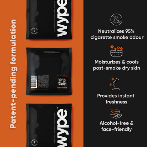 Wype - After - Smoke Odour Neutralizing and Refreshing Wet Tissue