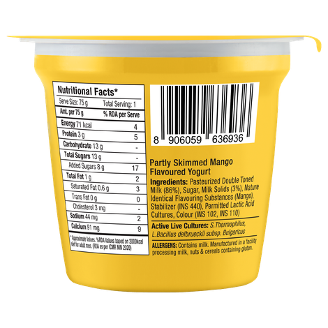 Epigamia Mango Flavoured Yogurt Combo