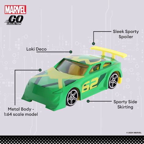 Hasbro Marvel Go | Loki - Diecast Toy Car