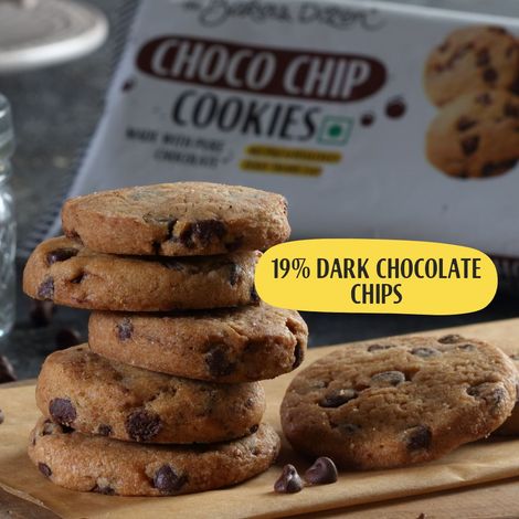 The Baker's Dozen Cookies Choco Chip Flavoured Biscuits Cookies | Palm Oil-free and Trans Fat-free