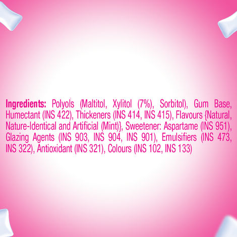 Happydent Wave, Xylitol Sugarfree Fruits Flavour, Chewing Gum Pocket Bottle