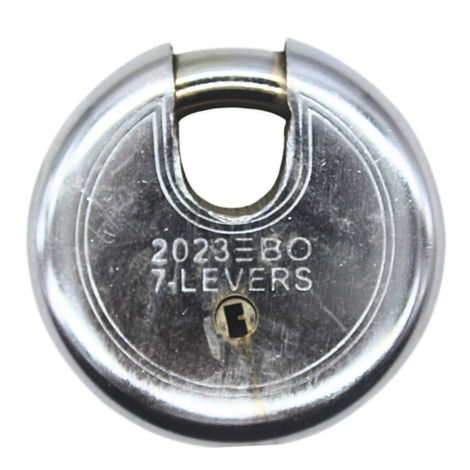 Se7en Disc Padlock With 3 Keys -75 Mm
