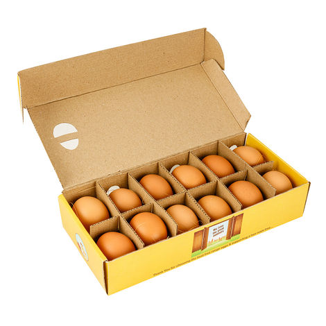 The Ethical Eggs Co. Free Range Eggs, 12 Pieces - Free to roam outdoors, Veg Feed, Non-fertile