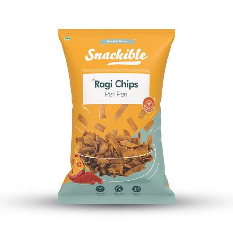 Snackible Peri Peri Ragi Chips | High Fibre