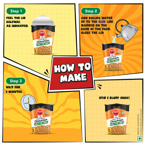 Wok Tok by Veeba Instant Cup Noodles Chowmein