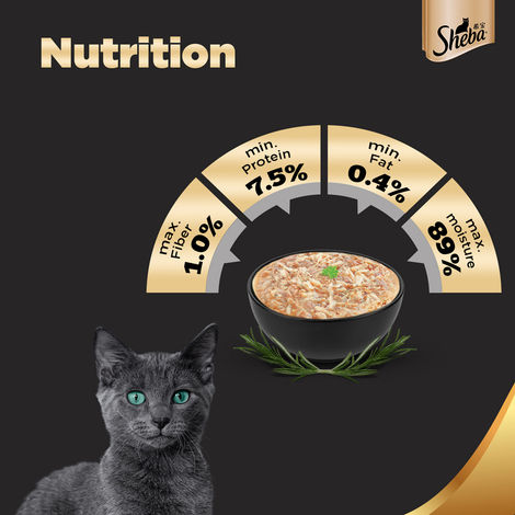 Sheba Fine Adult Chicken with Tuna in Gravy Wet Cat Food