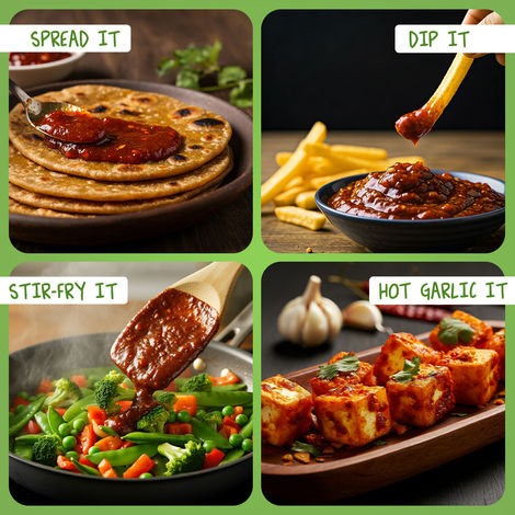 Moi Soi Hot Garlic Sauce - For Stir Fry Marinade | Spread & Dip