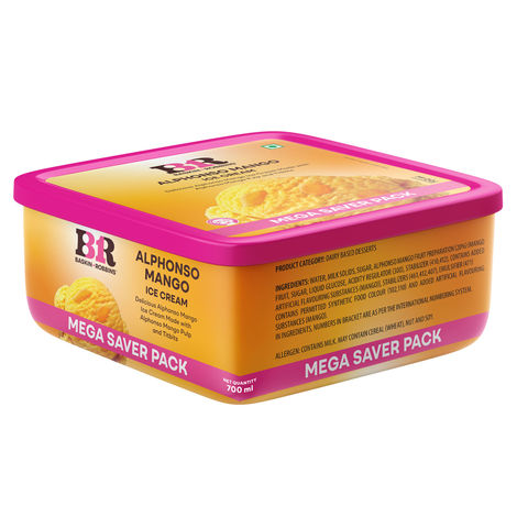 Baskin Robbins Alphonso Mango Ice Cream Tub