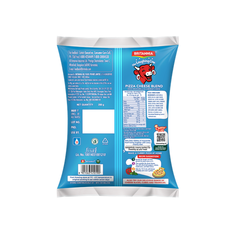 Britannia The Laughing Cow Cheese Diced Pizza