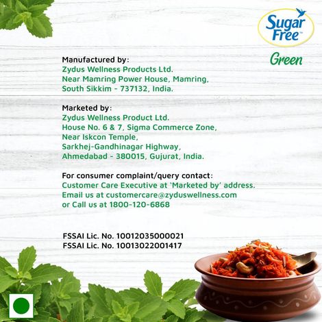 Sugarfree Green 100% Natural Made From Stevia