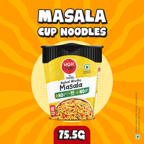 Wok Tok by Veeba Instant Cup Noodles Masala