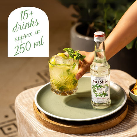 Monin Mojito Mint Syrup for Cocktails | Mocktails Mixers